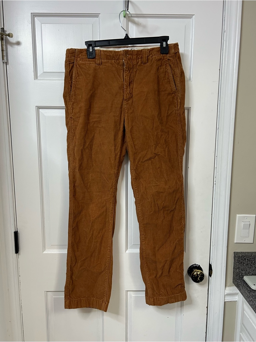 Lacoste Men's Corduroy Pants in Rust - Picture 3 of 4